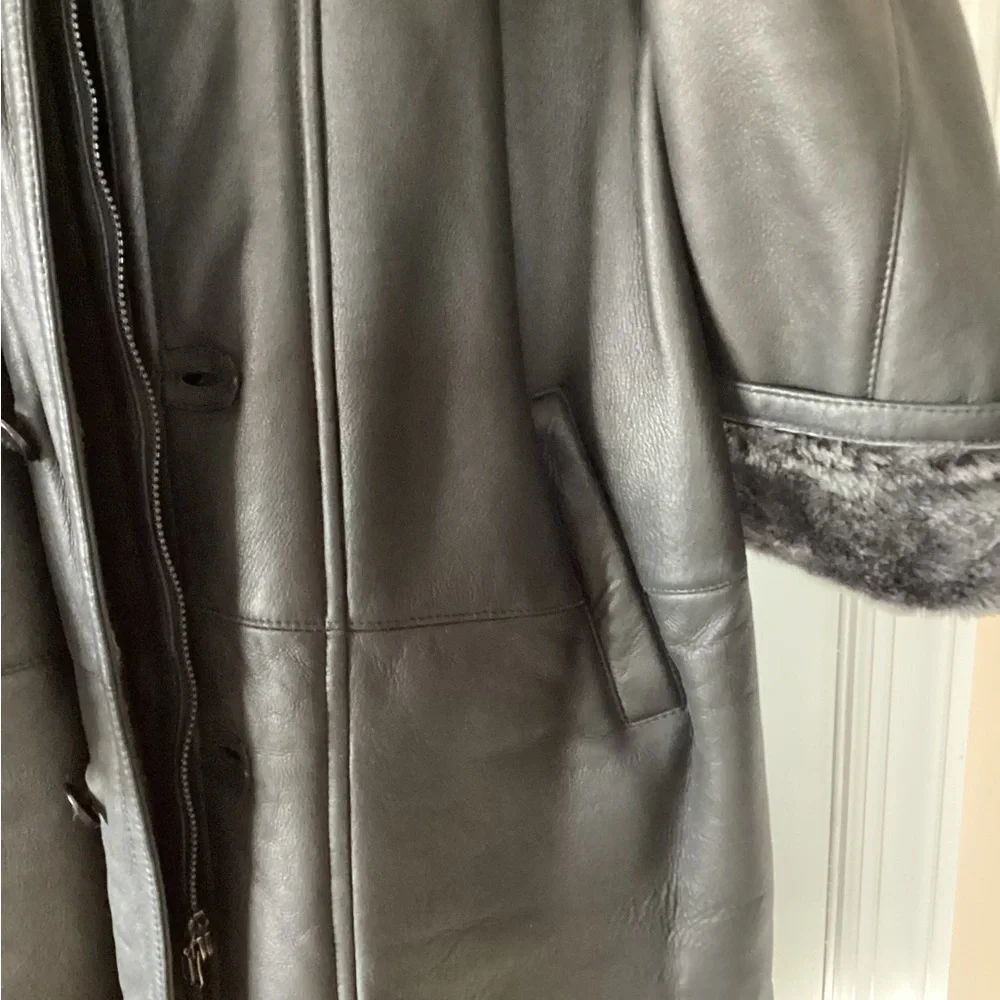 Mens Bod & Christense  shearling jacket - Picture 6 of 10